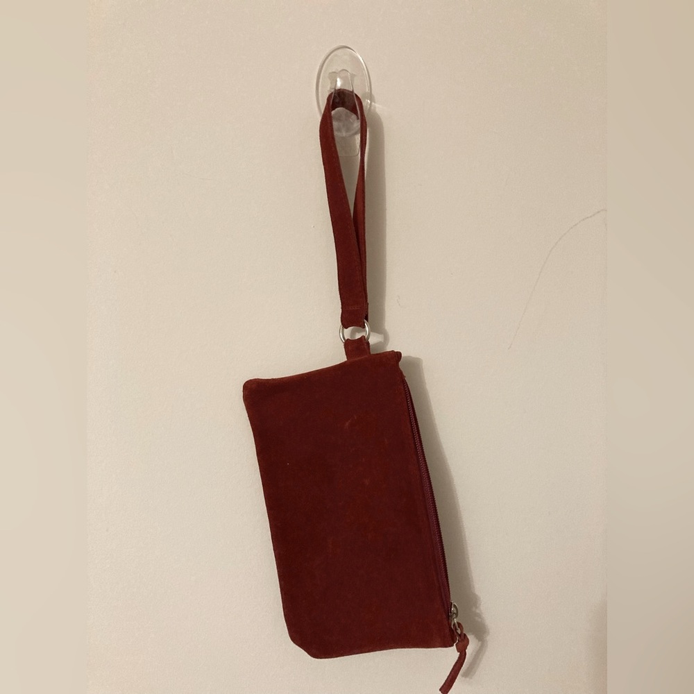 Maurizio Taiuti Red Suede Handbag